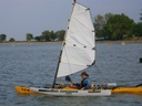 Ama Set shown with rig Nomadic Express - Inflatable for Kayak and Canoe