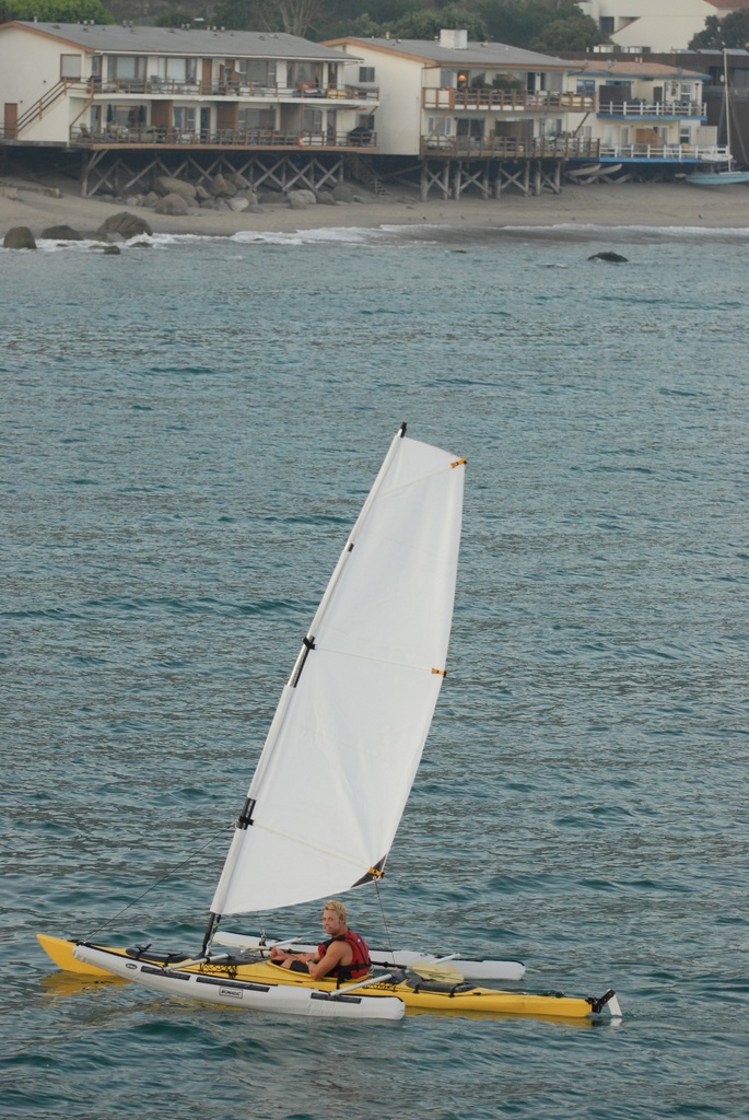 Nomadic Express, Kayak Trimaran Kit  (14 ft Mast + Sail)