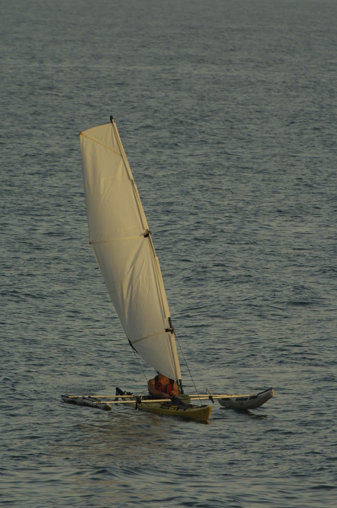 Nomadic Express, Kayak Trimaran Kit  (14 ft Mast + Sail)